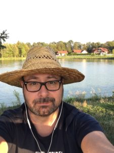 at the fishpond
